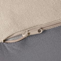 VIMLE Cover for footstool with storage, Hallarp beige