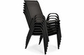 Outdoor Dining Furniture Set PORTO, black