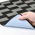BLÅSKATA Gaming mouse pad, black/gray patterned, 40x80 cm