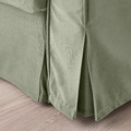 VRETSTORP 3-seat sofa-bed, Hakebo grey-green