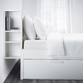 BRIMNES Bedroom furniture, set of 2, white, Standard Double