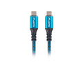 Lanberg Cable USB-C M/M USB4 1.2m 100W 8K 60Hz, black-blue
