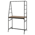 HÅVERUD Table with storage ladder, black