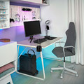 HUVUDSPELARE Gaming desk, beige, 140x80 cm