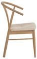 Chair York, white-stained oak