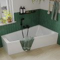 GoodHome Acrylic Bathtub Teesta 160x90 cm, left