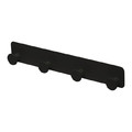 GoodHome Hook Rail Koros, black