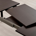 STRANDTORP / ODGER Table and 8 chairs, brown/anthracite, 150/205/260 cm