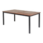 Garden Table Extendable Toscana 180/240x99x74cm, eucalyptus