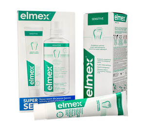 Elmex Sensitive Toothpaste 75ml & Mouthwash 400ml