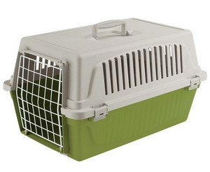 Ferplast Pet Transporter Pet Carrier Atlas 20 EL Carrier for Cats and Small Dogs, beige/green