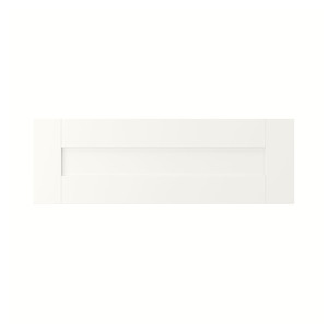 SANNIDAL Drawer front, white, 60x20 cm
