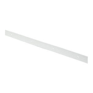 GoodHome Kitchen Worktop Skirting Board, square, 38 mm, silver