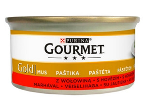 Gourmet Gold Cat Food Mousse with Beef 85g