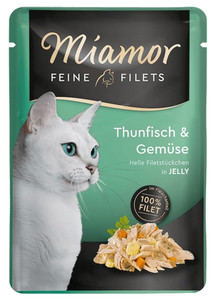 Miamor Cat Food Fine Fillets in Jelly Tuna and Vegetables 100 g
