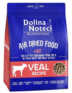 Dolina Noteci Superfood Air Dried Dry Cat Food Veal Recipe 1kg