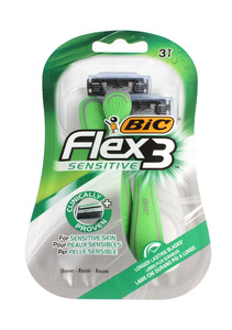 BIC Disposable Razor for Men Flex 3 Sensitive 3pcs