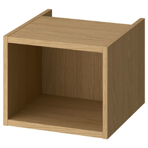 HAGAÅN Open cabinet, oak effect, 40x48x33 cm