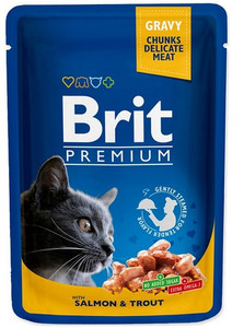 Brit Premium Cat Adult Salmon & Trout 100g