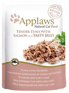 Applaws Natural Cat Food Tender Tuna with Salmon in Jelly 70g
