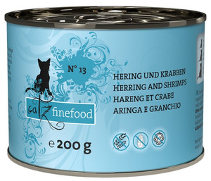 Catz Finefood Cat Food Herring & Crabs N.13 200g
