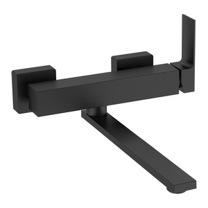 Laveo Kitchen Tap Kvadrato, wall-mounted, side lever, black