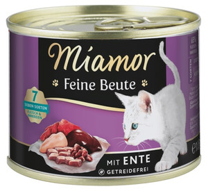 Miamor Feine Beute Ente Duck Cat Food Can 185g