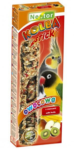 Nestor Classic Stick for Large Parakeets with Fruit 2pcs