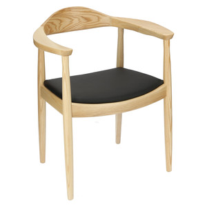 Chair President, wooden, natural