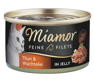 Miamor Feine Filets Dose Tuna & Quail Egg in Jelly 100g