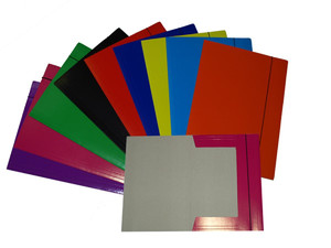 Document Folder with Elastic Band 10-pack, assorted colours