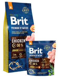 Brit Dog Food Premium By Nature Junior M Medium 3kg