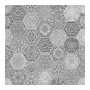 Gres Tile Patchwork Hexagon 60 x 60 cm, grey, indoor/outdoor, 1.44 sqm