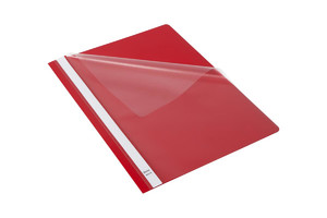 Plastic Report File A4 Standard 25-pack, red