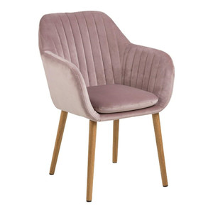 Upholstered Chair Emilia Velvet, dusty rose