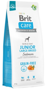 Brit Care Grain Free Junior Dog Dry Food Large Breed Salmon 12kg