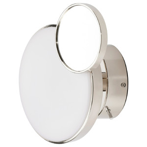 KABOMBA LED mirror wall lamp, dimmable chrome/glossy, 20 cm