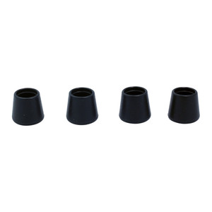 Diall Chair Leg Cover Floor Protector Round 10mm 4-pack, black