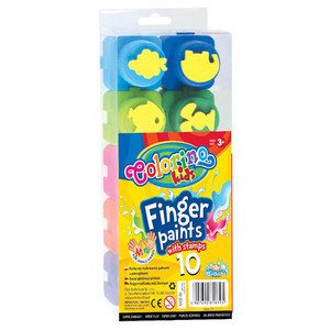 Colorino Kids Finger Paints 10 Colours
