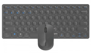 RAPOO Keyboard and Mouse Set 9600M, grey