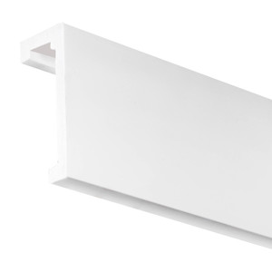 Curtain Rod Masking Strip Deco 4 x 10 x 200 cm, white