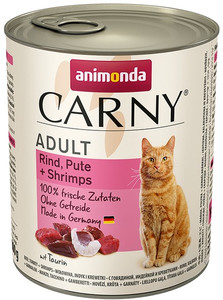 Animonda Carny Adult Cat Food Beef, Turkey & Shrimps 800g
