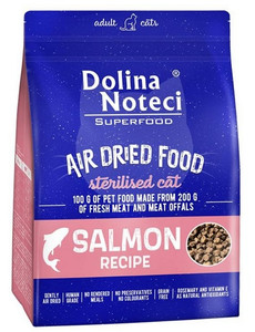Dolina Noteci Superfood Air Dried Sterilised Cat Dry Food Salmon Recipe 1kg
