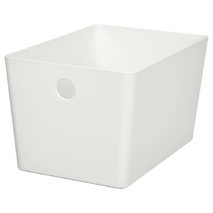 KUGGIS Box, white, 18x26x15 cm
