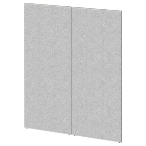 SIDORNA Room divider, grey, 80x195 cm, 2 pack