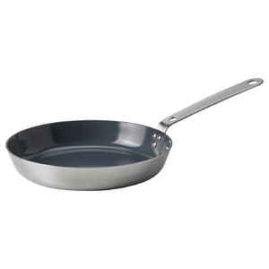 HEMKOMST Frying pan, stainless steel/non-stick coating, 24 cm