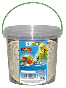Nestor Complete Food for Parakeets with Fruit 1000ml