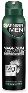Garnier Men Deodorant Spray Magnesium Ultra Dry 72h - Lasting Dry Protect 150ml