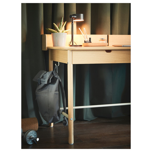 RIDSPÖ / BJÖRKBERGET Desk and chair, oak beige