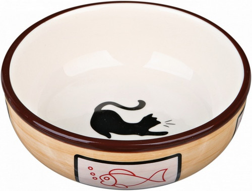 Trixie Ceramic Bowl for Cats 0.35L, assorted colours